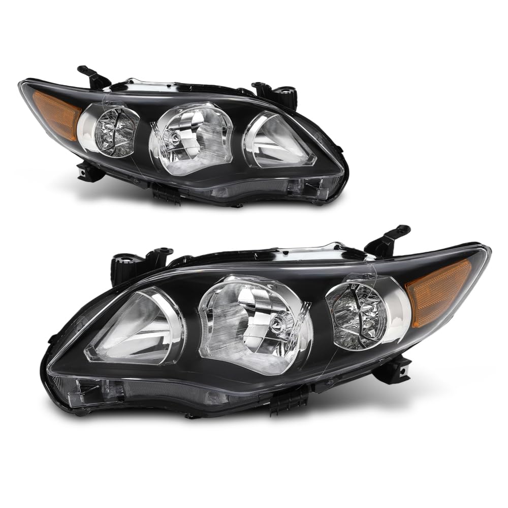 PIT66 Headlights Assembly Pair Compatible with Toyota Corolla 2011-2013