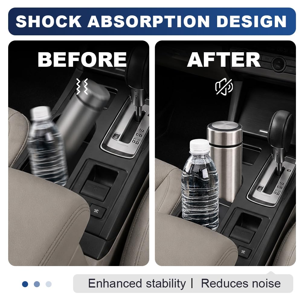PIT66 Cup Holder Inserts Divider Fit Subaru Outback Legacy 2010-2014