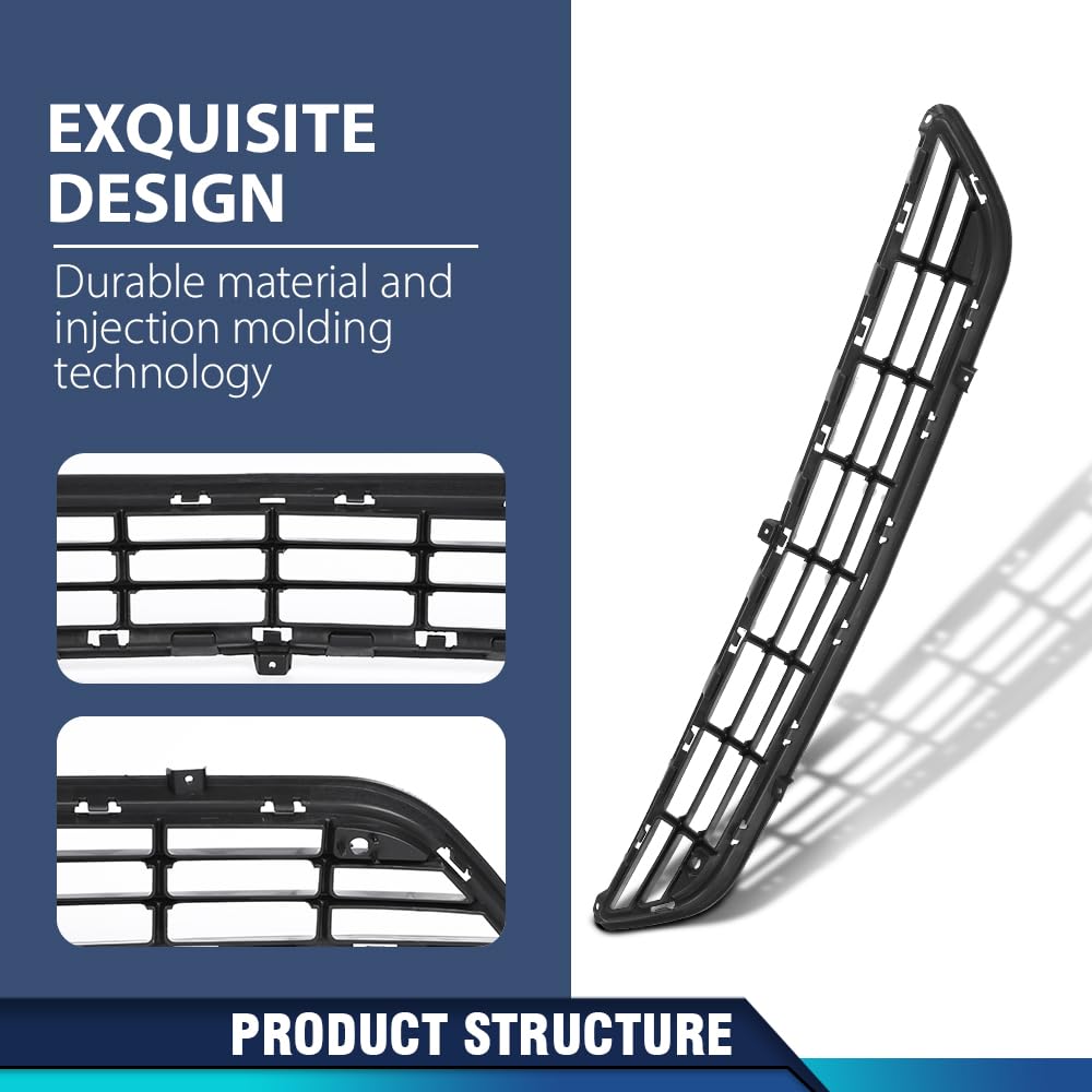 PIT66 Front Bumper Face Bar Grille Compatible with Buick Encore 2013 2014 2015 2016 42334417, GM1036162 Black