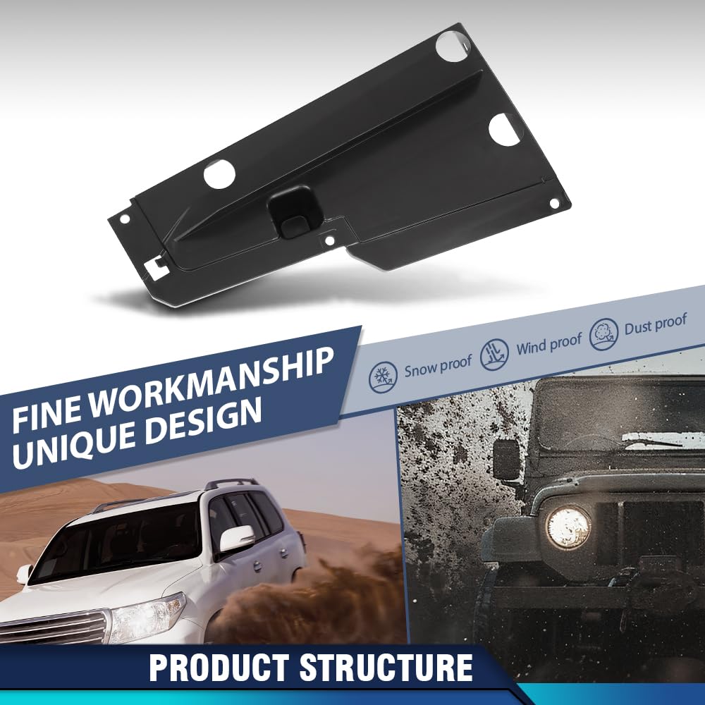 PIT66 Front Bumper Cover Bracket Left Driver Side, TO1142153 Black