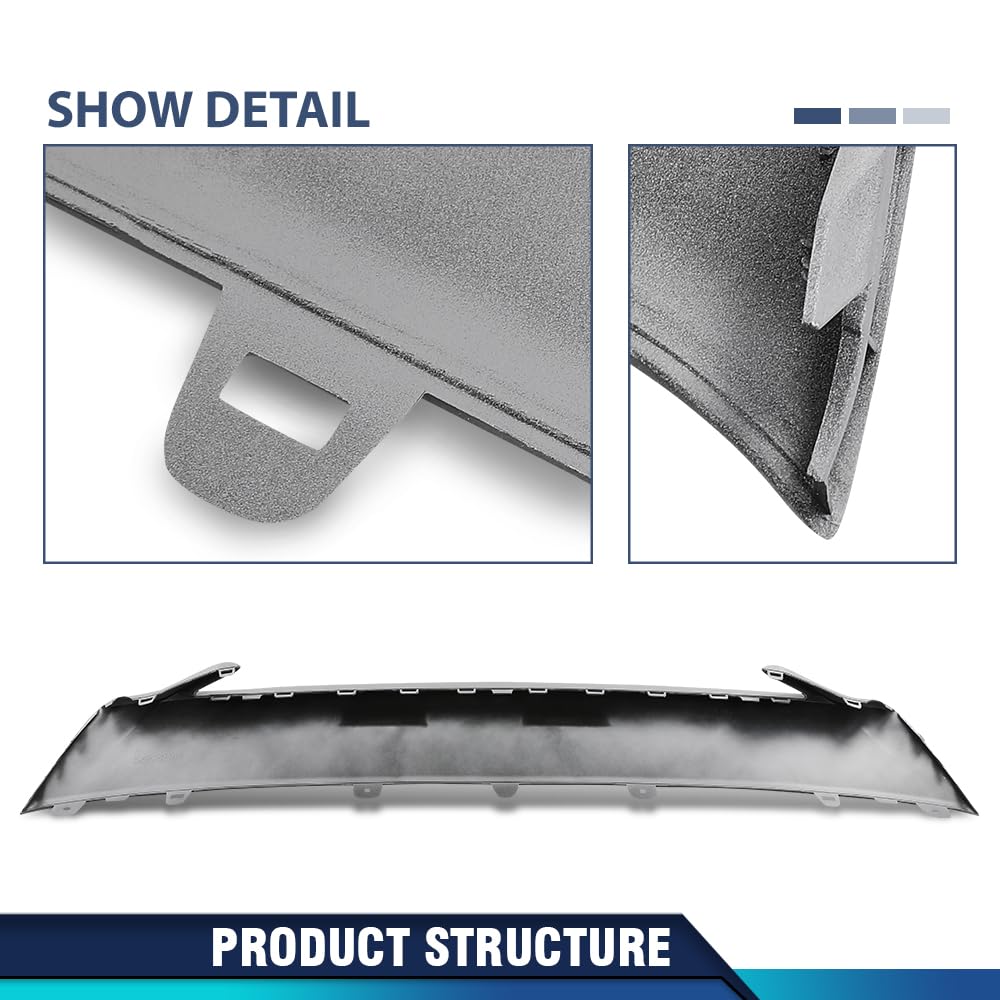 PIT66 Front Air Dam Deflector Lower Valance Apron Fit Audi Q5 2021-2024