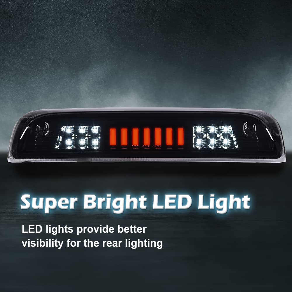 PIT66 3rd Brake Light Fit 2014-2018 Chevy Silverado I Type Black Housing