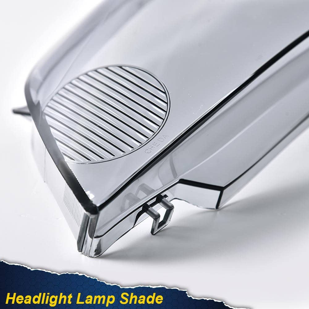 PIT66 Headlight Lens Cover, Compatible with 2006-2016 Chevy Impala Limited Smoky