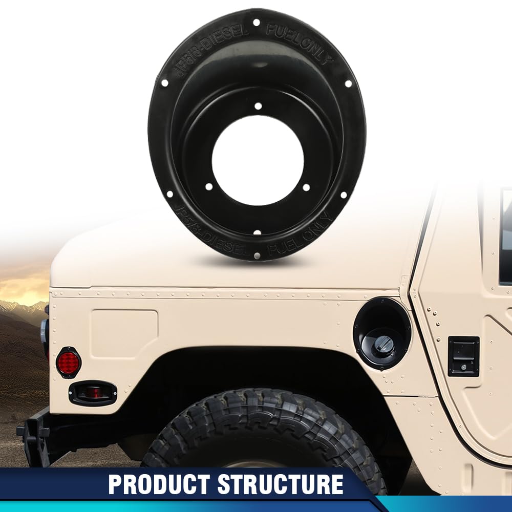 PIT66 Fuel Filler Housing Fill Neck Opening Compatible with M998 HUMVEE HUMMER H1 JP5/Diesel Only Tank