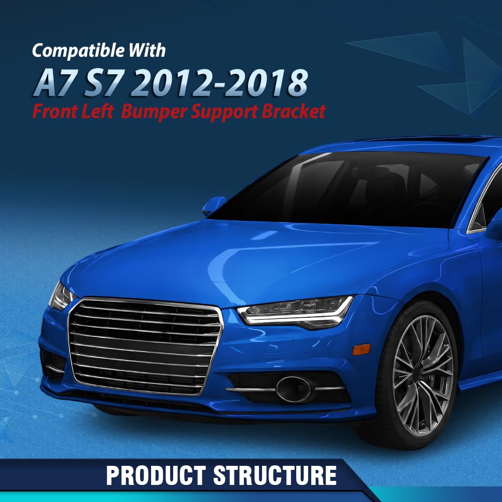 PIT66 Front Left Bumper Support Bracket Fit Audi A7 S7 2012-2018