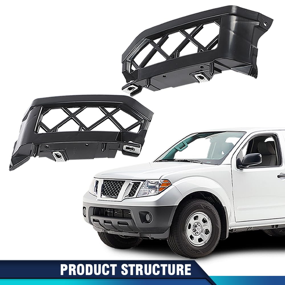 PIT66 Front Bumper Brackets Set of 2 Compatible with Nissan Frontier 2005-2021 /Fit Nissan Pathfinder 2005-2012 Front Left & Right Side 62222EA500, 62223EA500, NI1043115, NI1042115