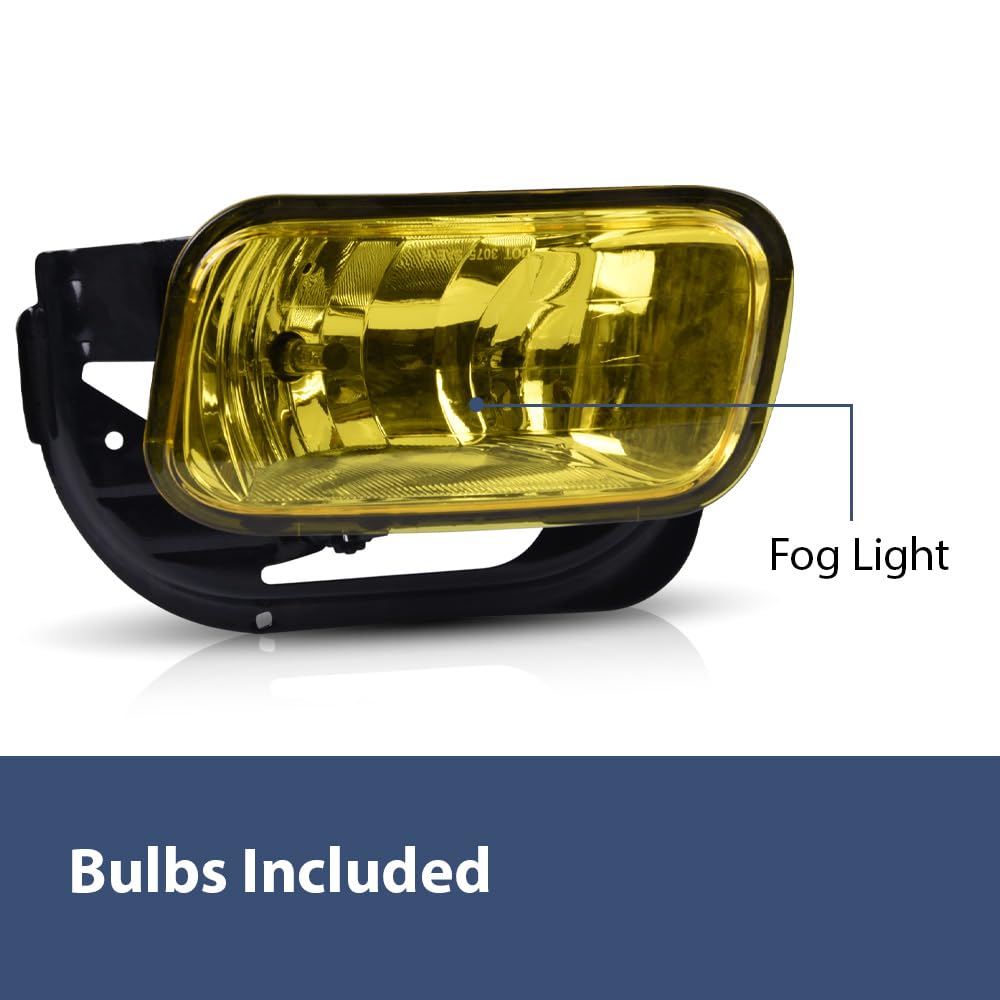 PIT66 Front Bumper Fog Lights Compatible with 2009-2012 Dodge Ram 1500