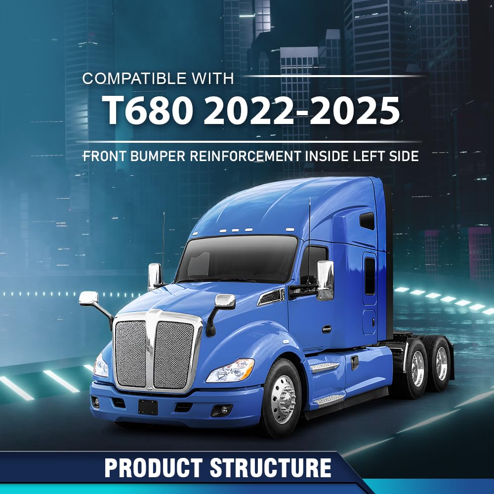 PIT66 Front Left Bumper Reinforcement Fit Kenworth T680 2022-2025