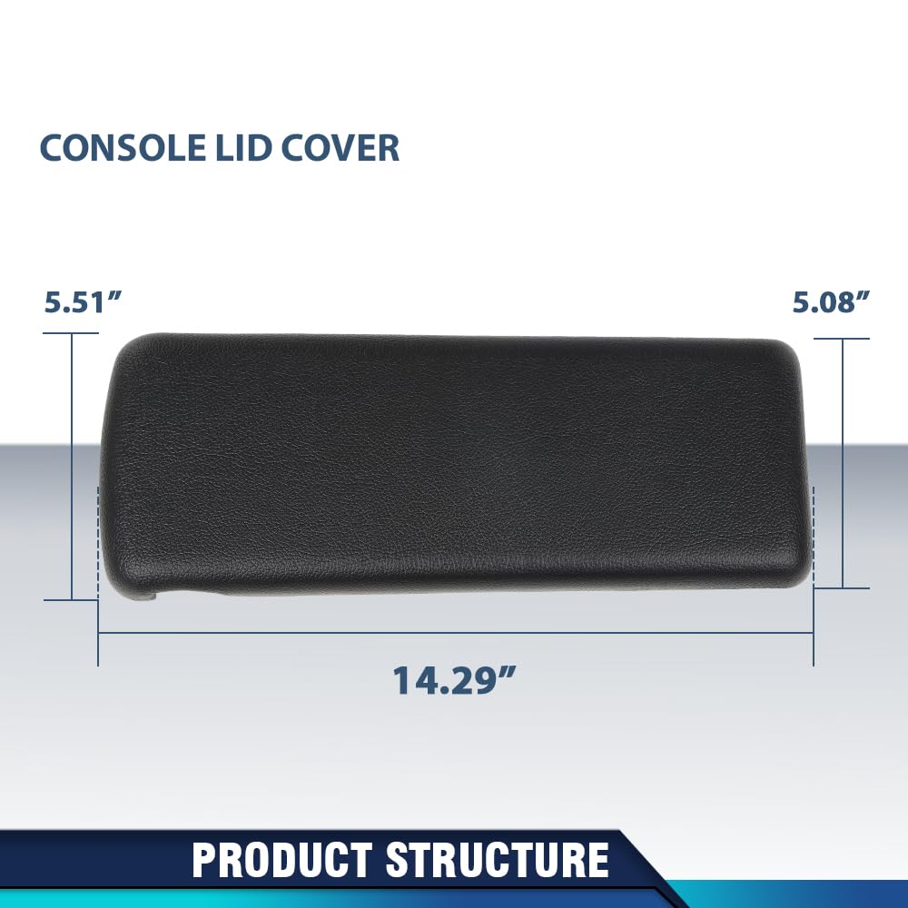 PIT66 Center Console Lid Cover Fit Camaro 1973‑1981 Firebird 1970‑1981
