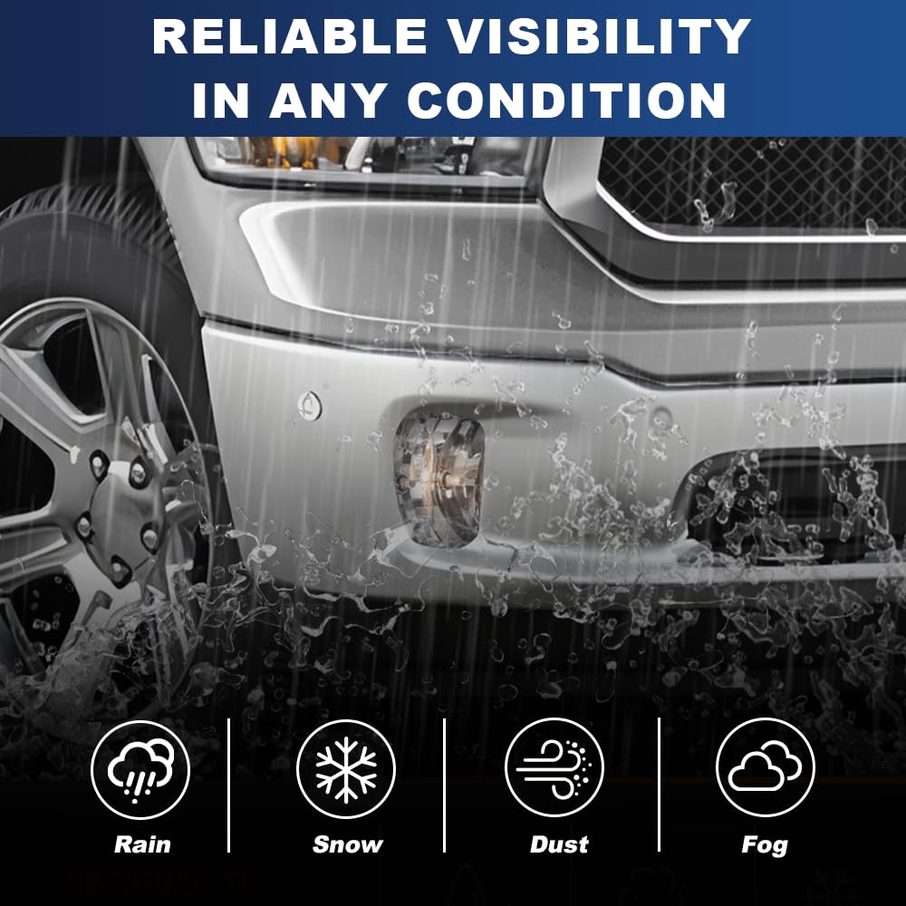 PIT66 Fog Lights Compatible with Dodge Ram 1500 2013-2018
