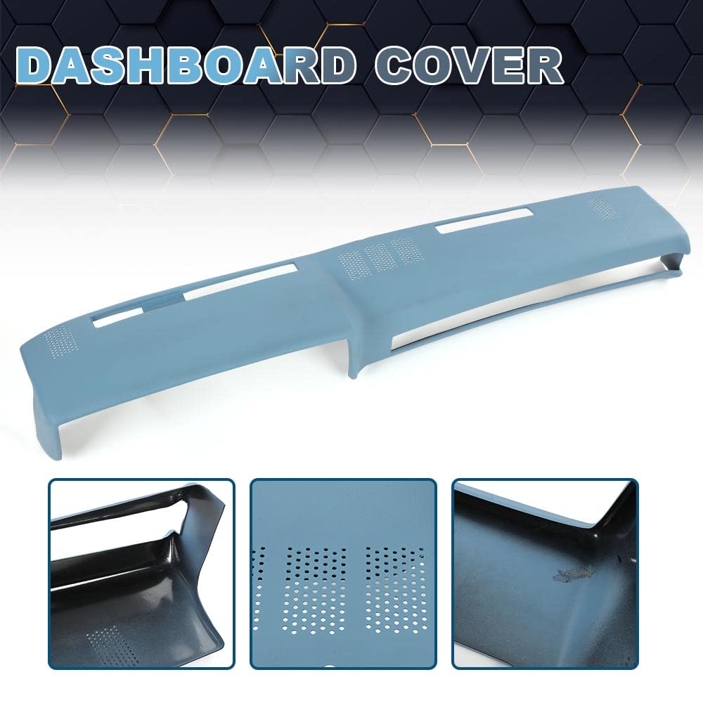 PIT66 Dash Bezel Fit 1981-1987 Chevy GMC Pickup/1981-1991 SUV Light Blue