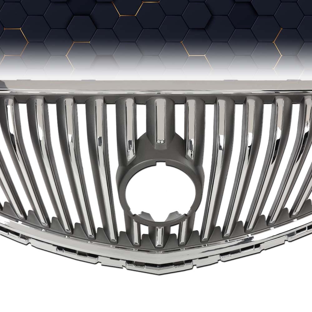 PIT66 Front Upper Bumper Grille Assembly Fit Buick Verano 2012-2017, Chrome