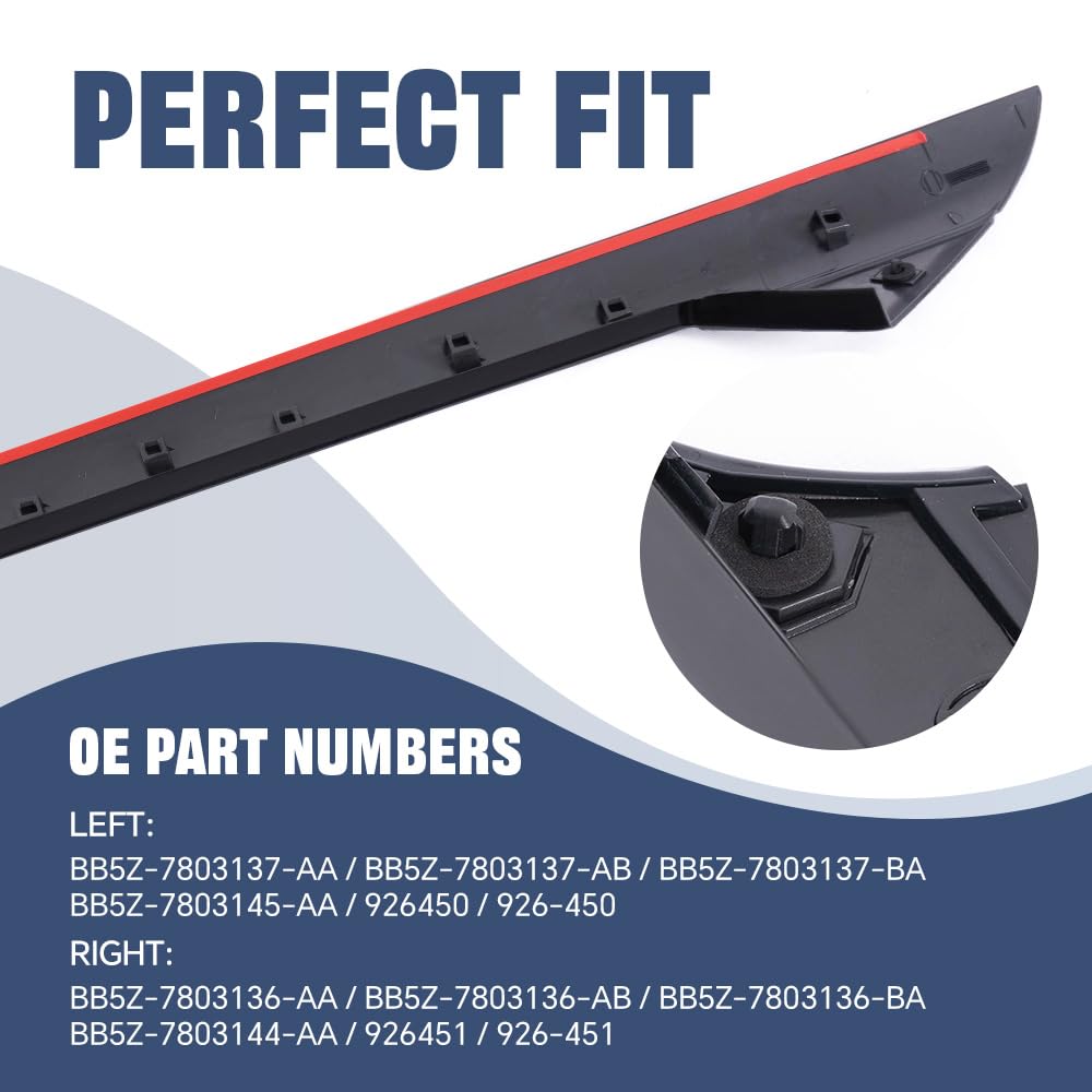 PIT66 Front Windshield Outer Trim Fit Ford Explorer 4Door Utility 2011-2019