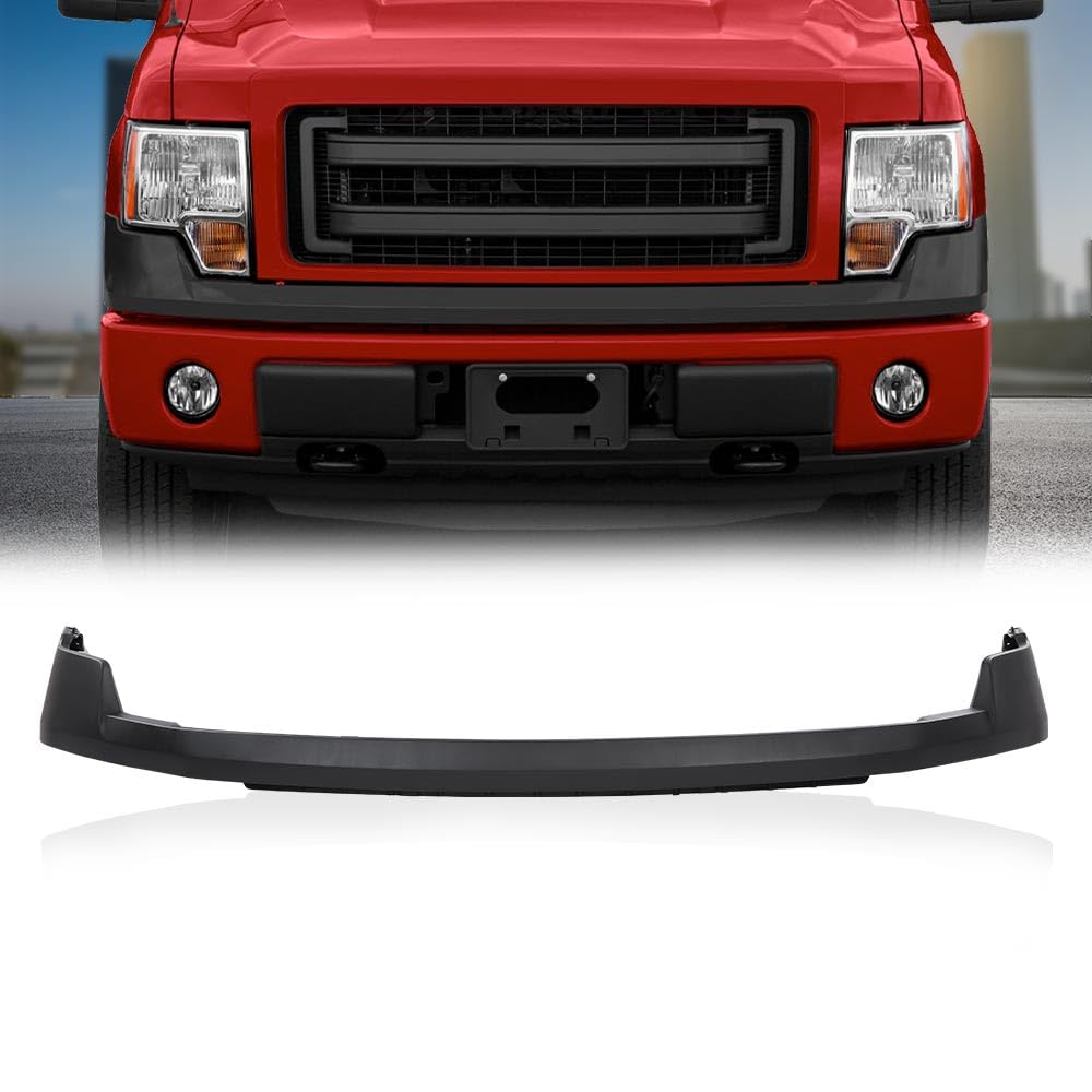 PIT66 Front Upper Bumper Cover Fit Ford F150 XL 2009-2014 Textured Black