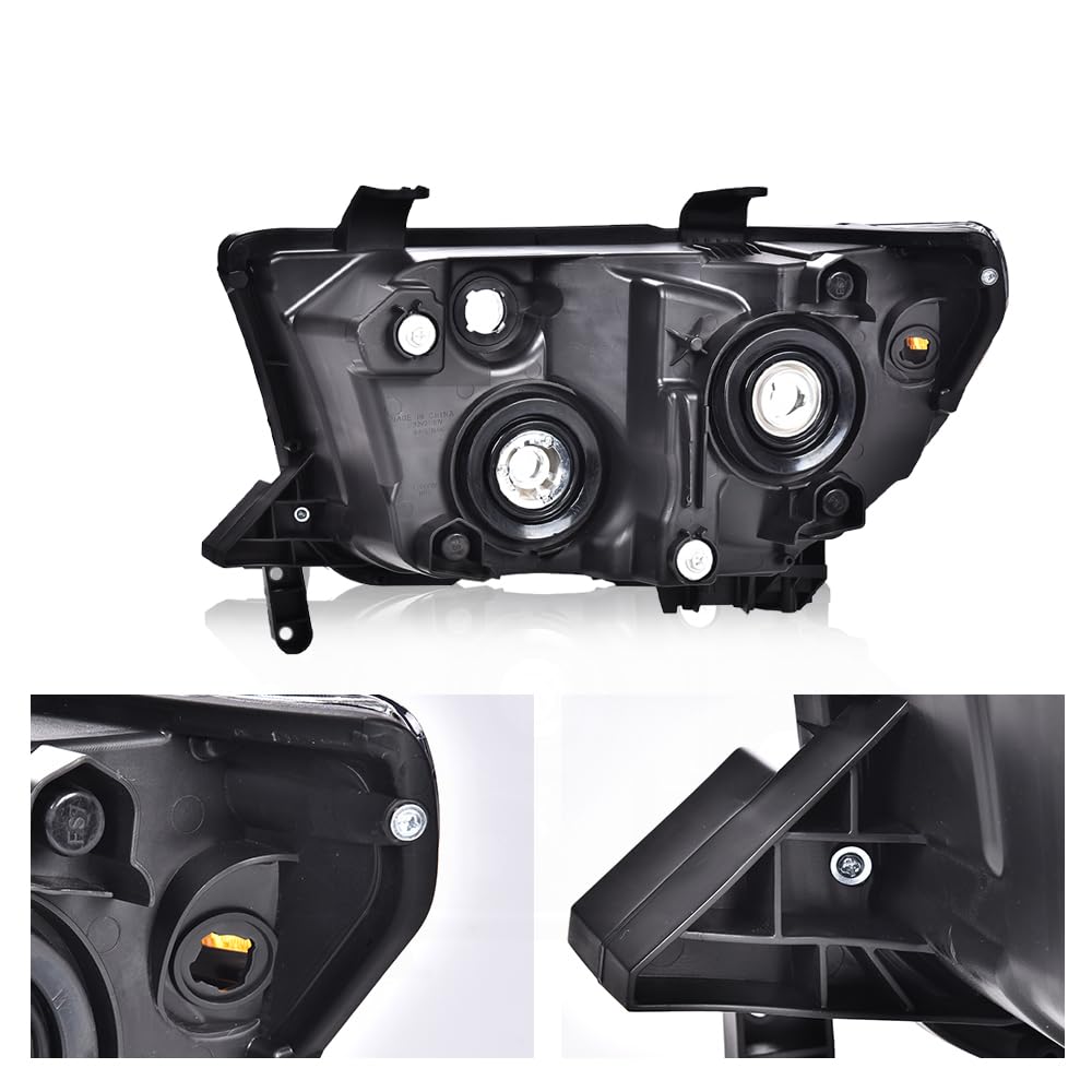 PIT66 Headlights Assembly Fit 07-13 Tundra (W/O Headlight Leveling Models)