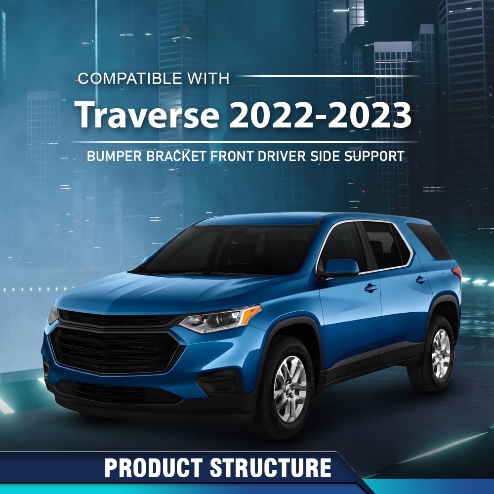 PIT66 Front Bumper Bracket Driver Side Fit Chevy Traverse 2022-2023