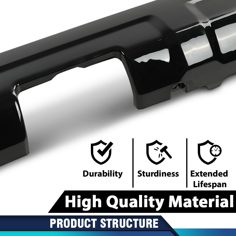 PIT66 Rear Bumper Valance Cover, Black