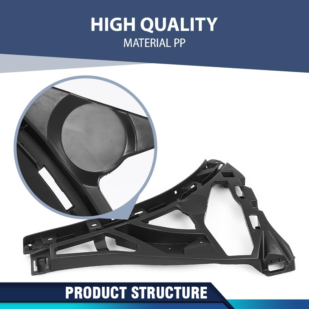 PIT66 Front Right Lower Bumper Bracket, Black