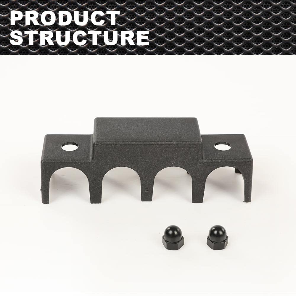 PIT66 12V 250A Power Distribution Block Bus Bar w/ 4 x 5/16"(M8) Studs,4
