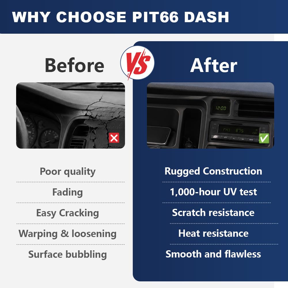 PIT66 Radio Dash Bezel Trim Panel Fit Dodge Ram 1994-1997 Black