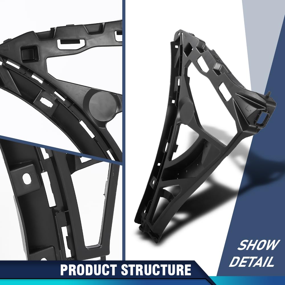 PIT66 Front Right Lower Bumper Bracket, Black