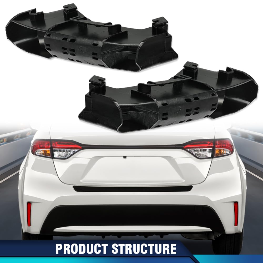 PIT66 Rear Bumper Retainer Brackets, Left Right Pair