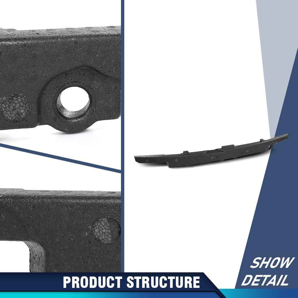 PIT66 Front Bumper Bracket Impact Absorber Foam 1 Pc, Black