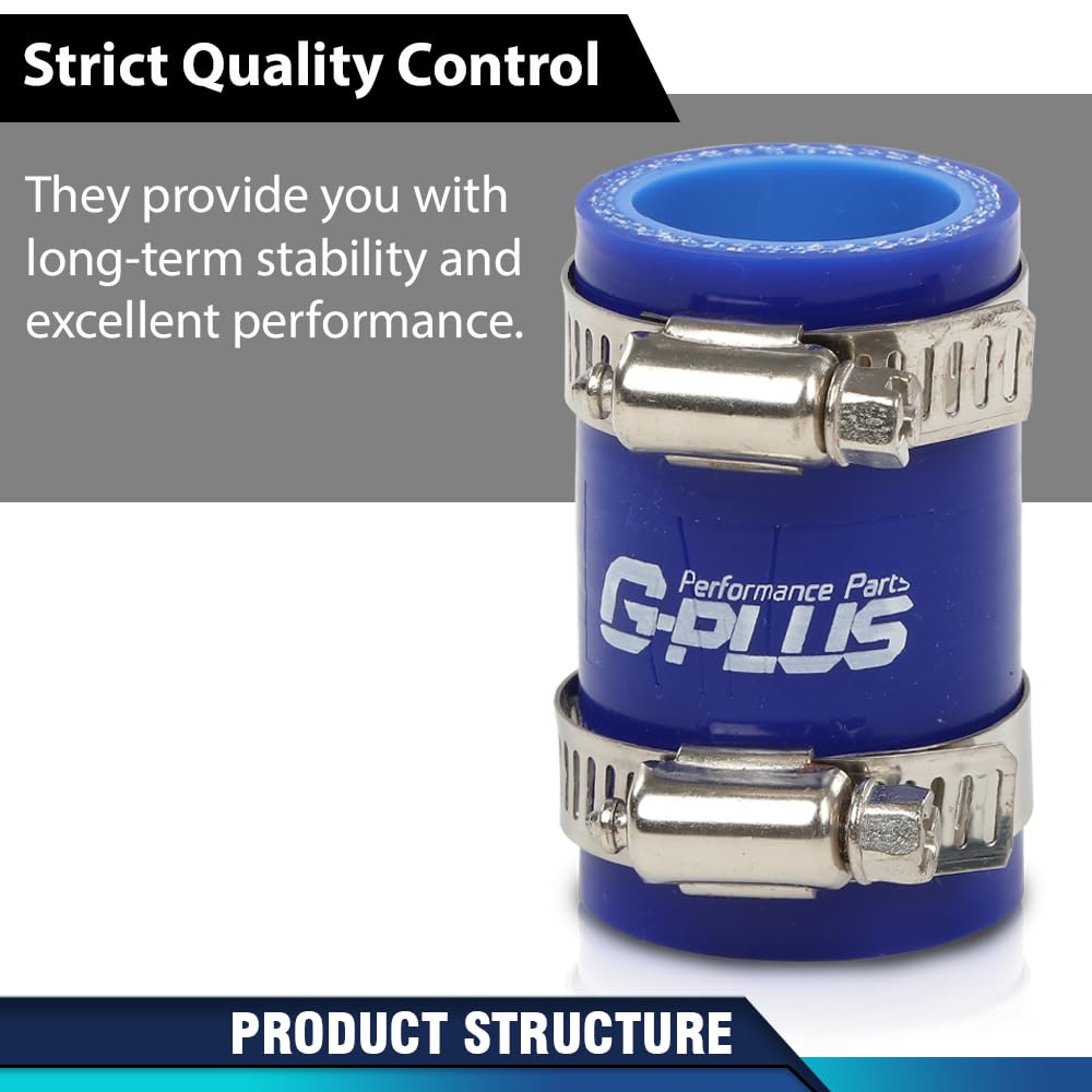 PIT66 High Temp Rubber Exhaust Clamp Compatible with Yamaha Blaster YFS200 1"ID Blue