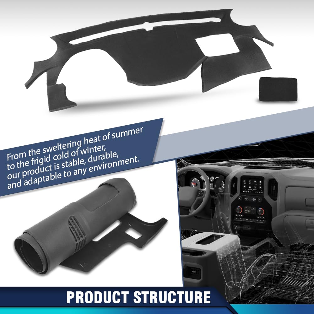 PIT66 TPE Dash Bezel Fits Hyundai Sonata 2011-2014 Black