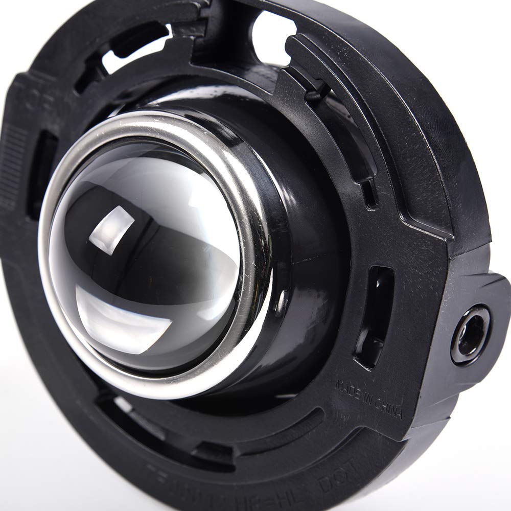 PIT66 Fog Light Compatible with 2014-2016 Chrysler 200 Town & Country/2020 Voyager/2014 Dodge Avenger/2015 Dart/2014-2020 Challenger Durango/ 2014-2021 Jeep Grand Cherokee Halogen Clear