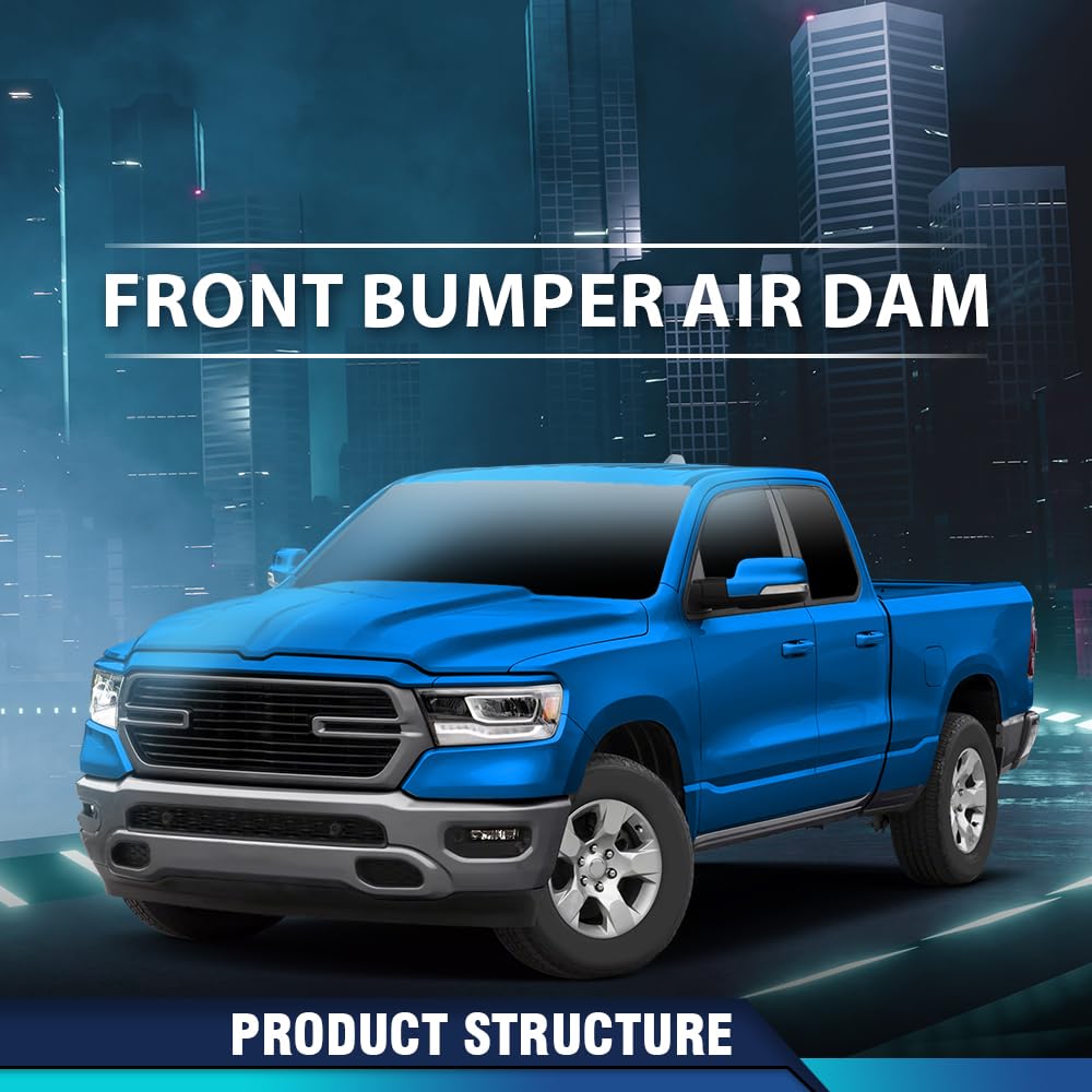 PIT66 Front Bumper Air Dam Fit Dodge Ram 1500 2019-2023
