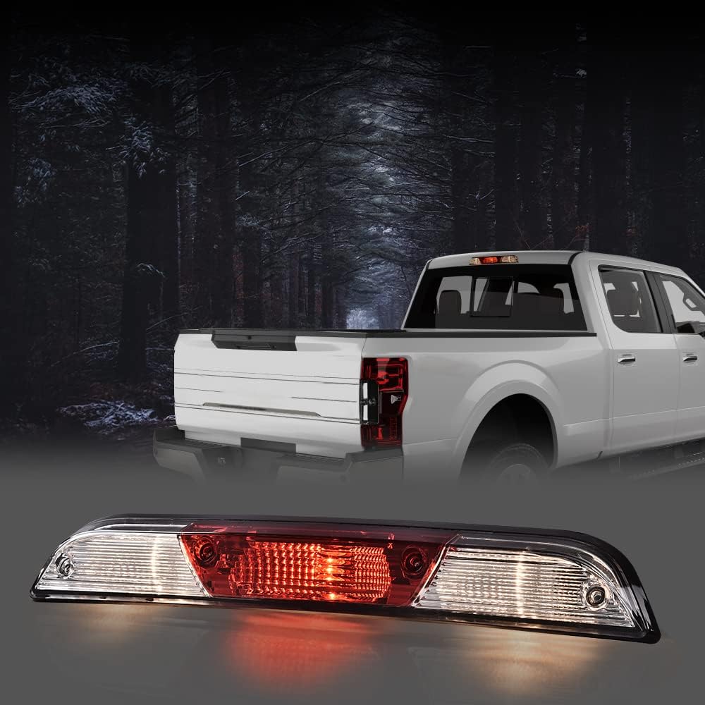 PIT66 3rd Brake Light Compatible with Ford F150 F250 F350 Super Duty 2015-2017 High Mount Stop Light Rear Tail Cargo Lamps