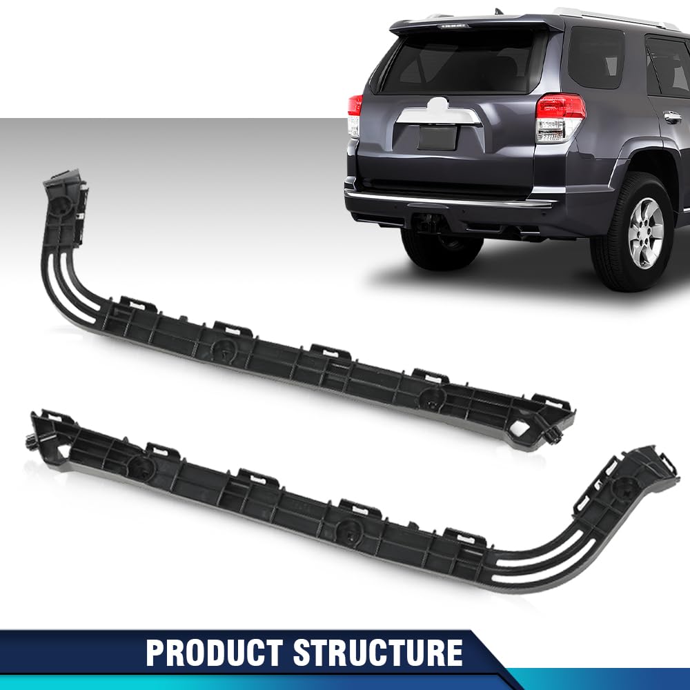 PIT66 Rear Bumper Support Retainer Bracket, Driver Side Black 5215635050,