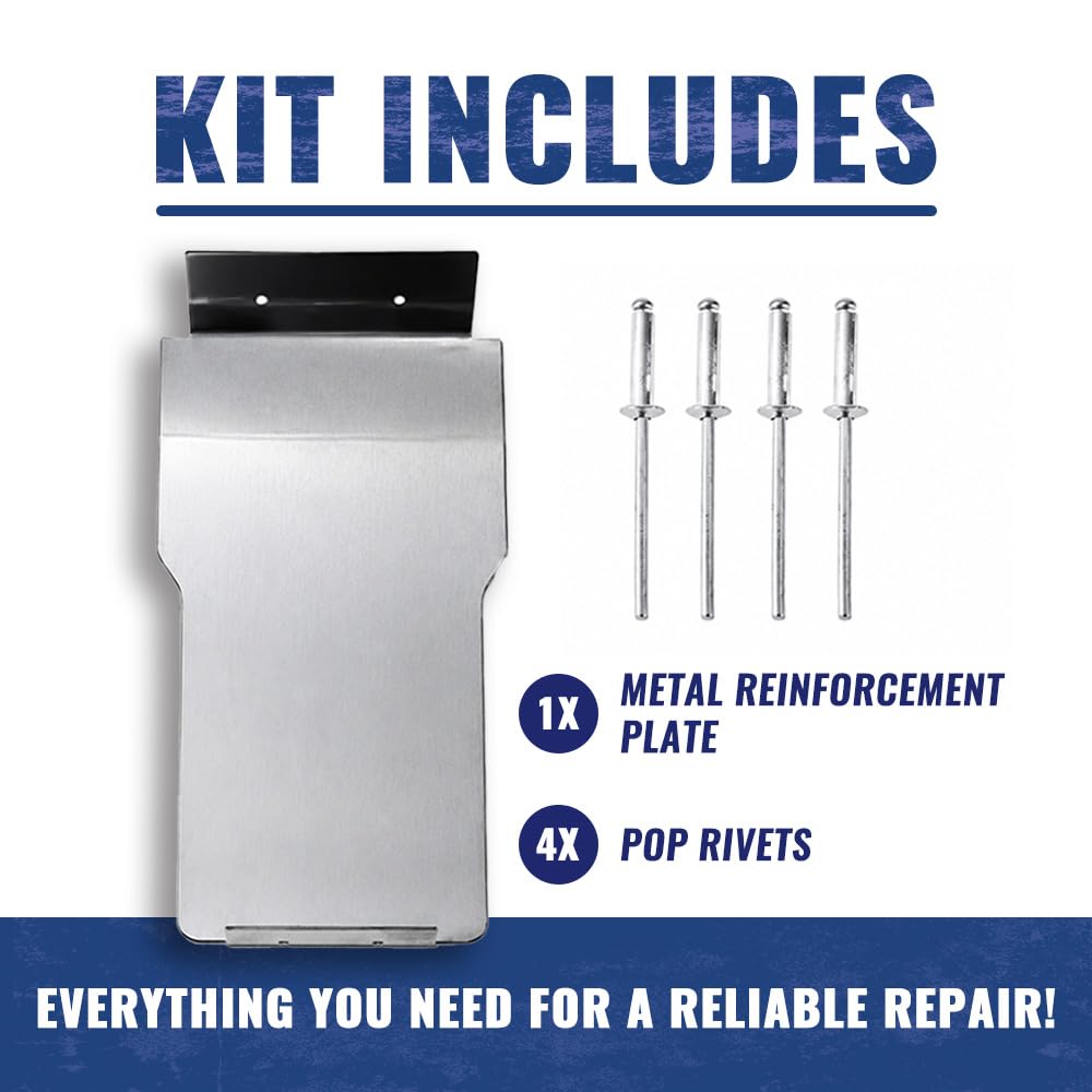 PIT66 Armrest Lid Repair Kit Fit Chevy Blazer S10 GMC Jimmy Sonoma, Silver