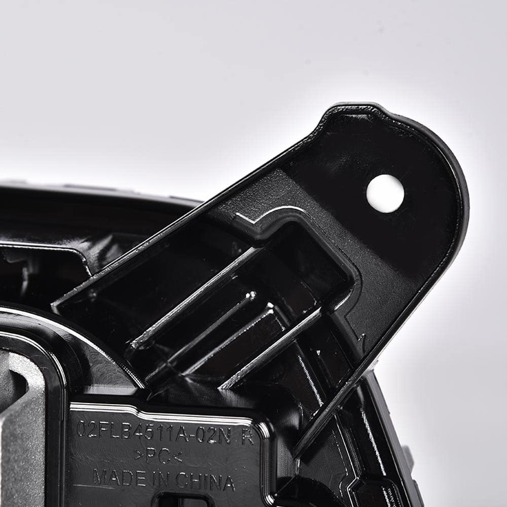 PIT66 LED Fog Lights, Compatible with 2019-2022 New Generation Chevy Silverado 1500 without RPO Code U12 Without Harness Smoky Lens Black Housing #84125494#84962680