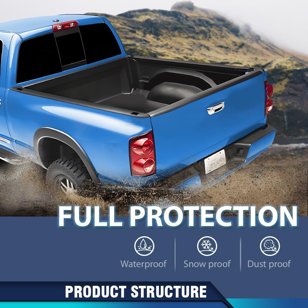 PIT66 5'8" Truck Bed Rail Cap Fit Chevy Silverado 1500 2007-2013
