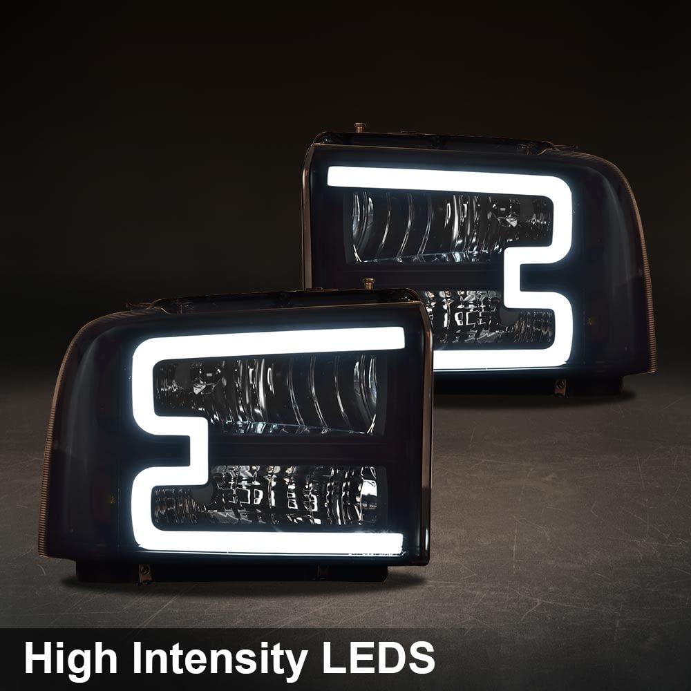PIT66 LED Headlights Fit 2005-2007 Ford F250 F350 F450 F550 Super Duty