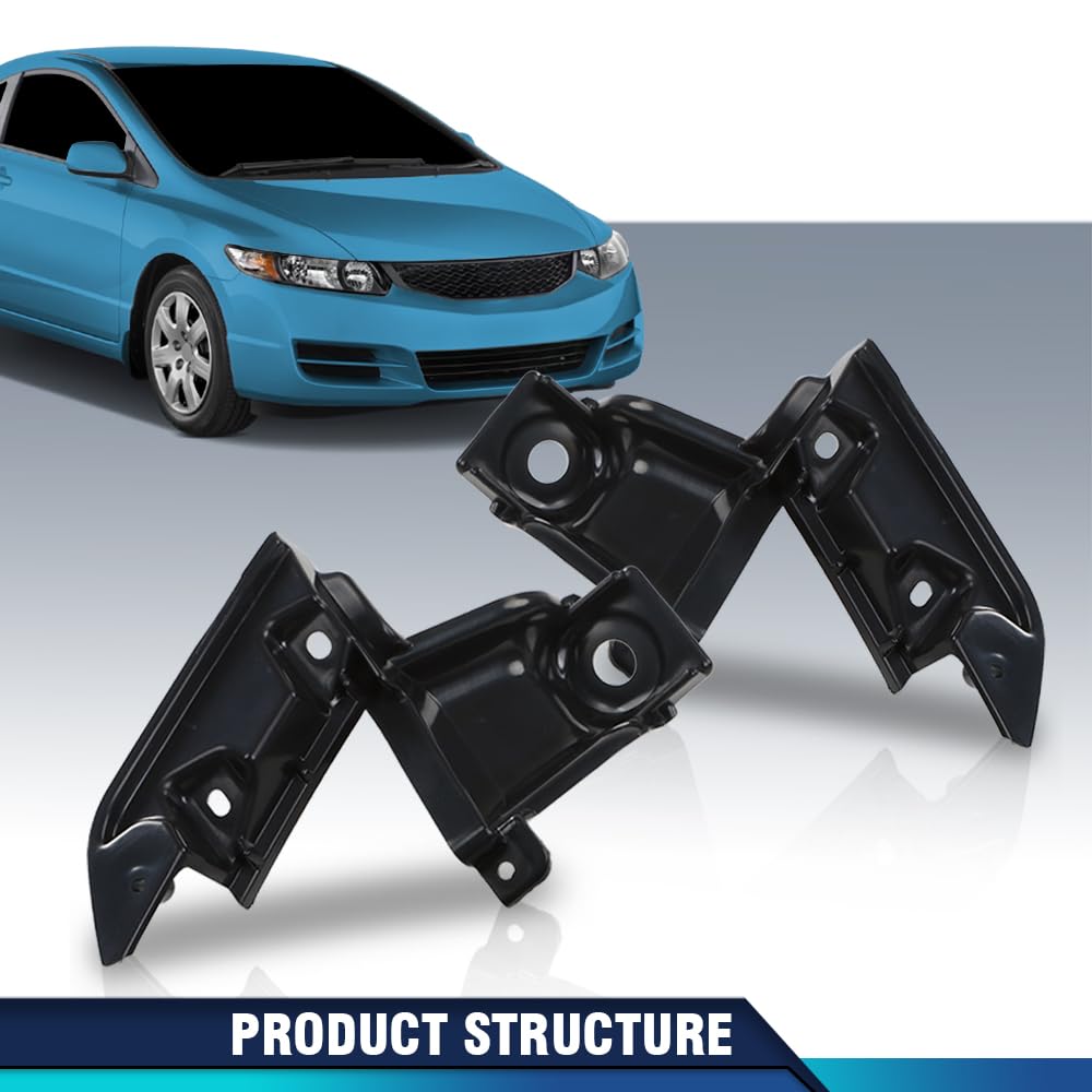 PIT66 Pair Front Grille Mounting Bracket Support Left and Right