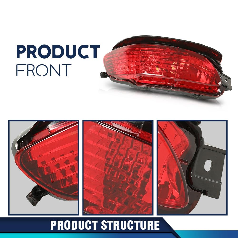 PIT66 Rear Left Driver Side Marker Bumper Light w/o Bulbs