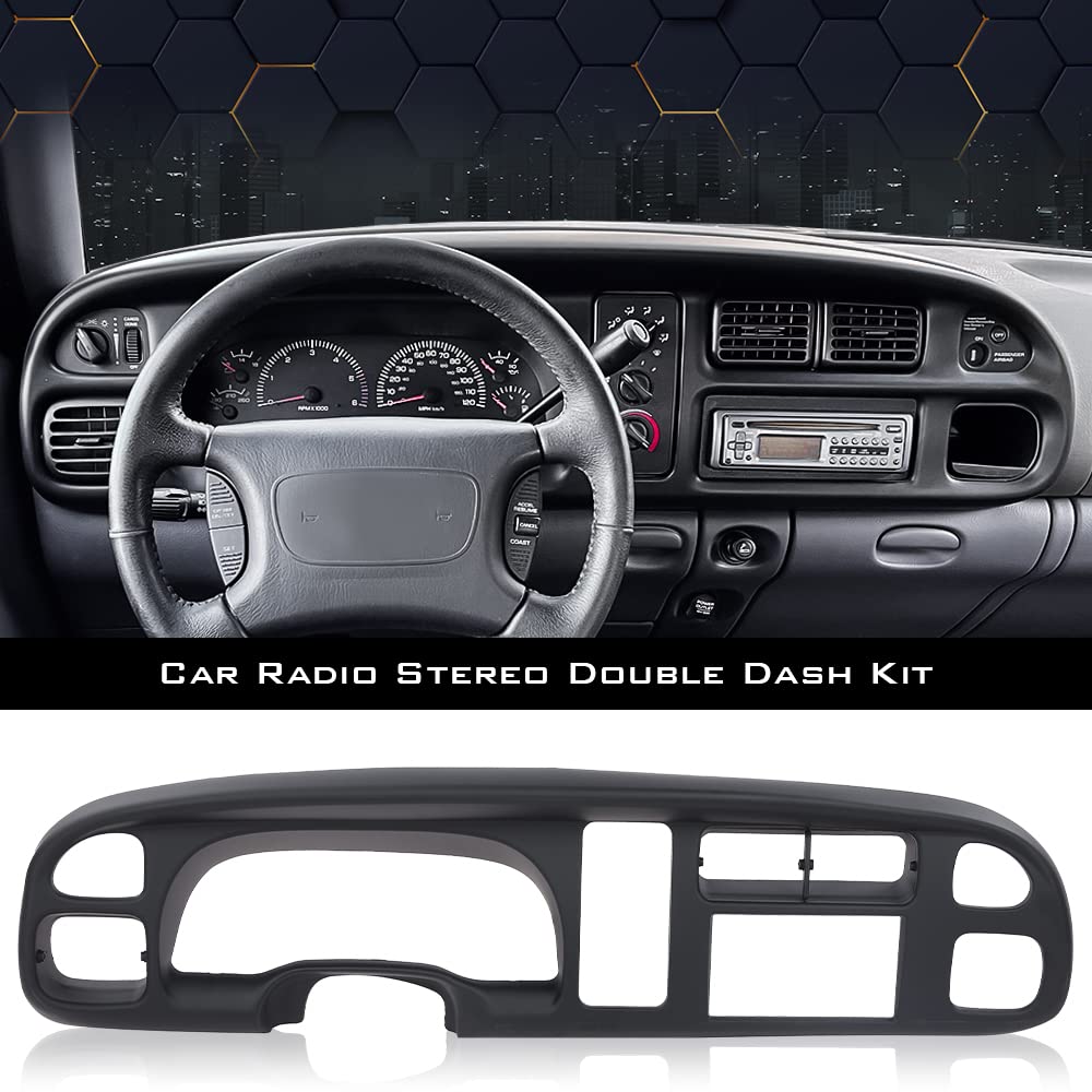 PIT66 Dash Bezel Cover Fit Dodge Ram 1500 1998-2001 Ram 2500 3500 1998-2002