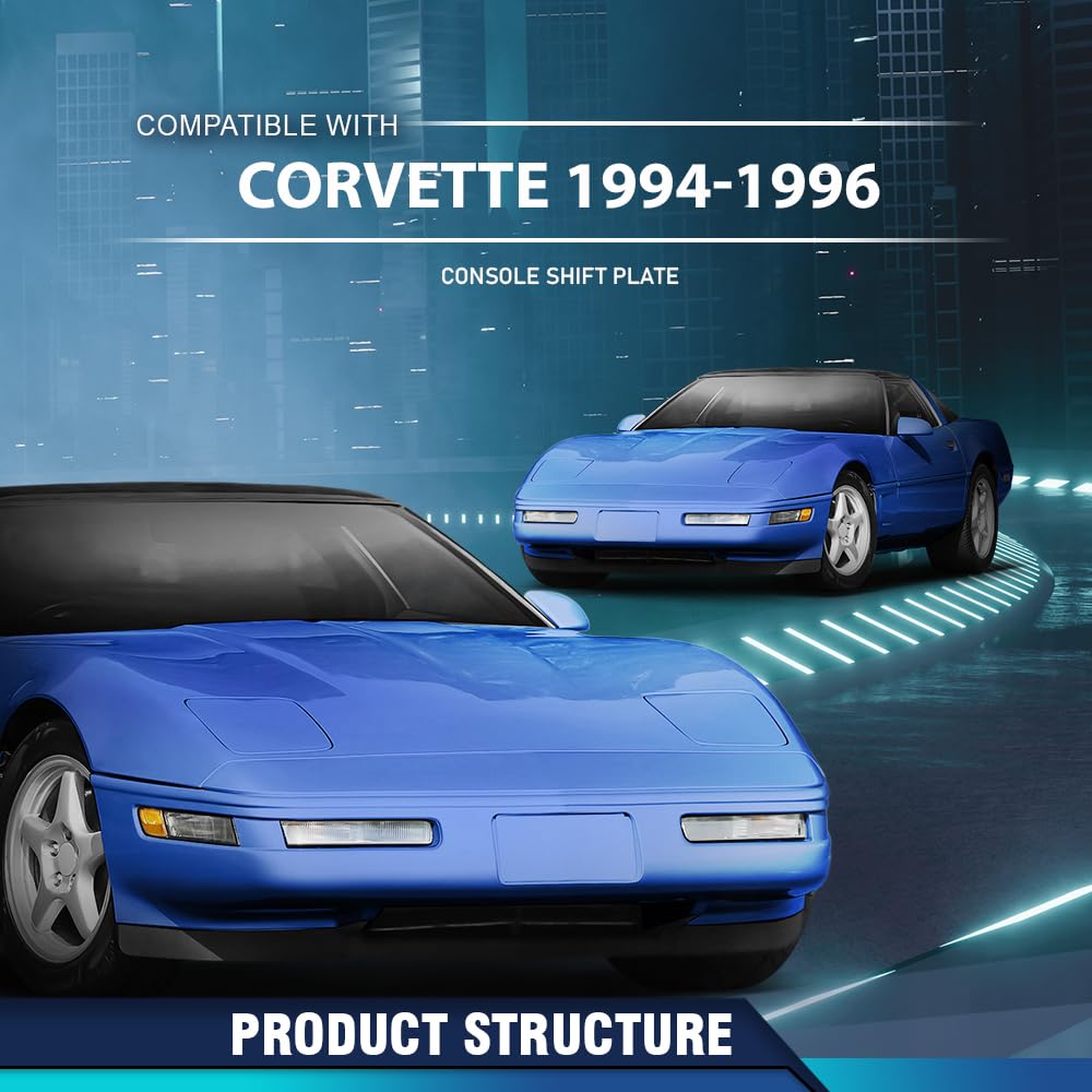 PIT66 Console Shift Plate Manual Trans Fit Chevy Corvette C4 1994-1996