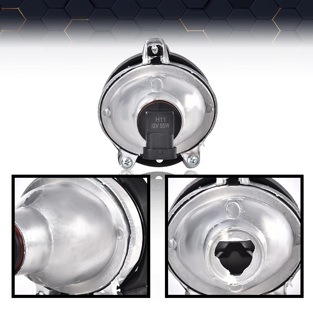 PIT66 Bumper Driving Projector Fog Light, Compatible with 2016-2018 Chevy Cruze (NOT fit LT Manual or Diesel Manual Models) Fog Light Lamps W/Bezel+Switch #84095936
