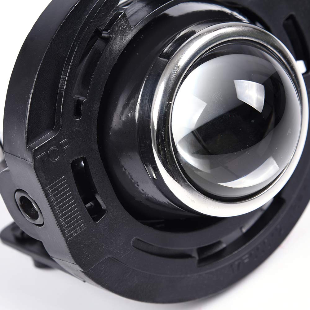 PIT66 Fog Light Compatible with 2014-2016 Chrysler 200 Town & Country/2020 Voyager/2014 Dodge Avenger/2015 Dart/2014-2020 Challenger Durango/ 2014-2021 Jeep Grand Cherokee Halogen Clear