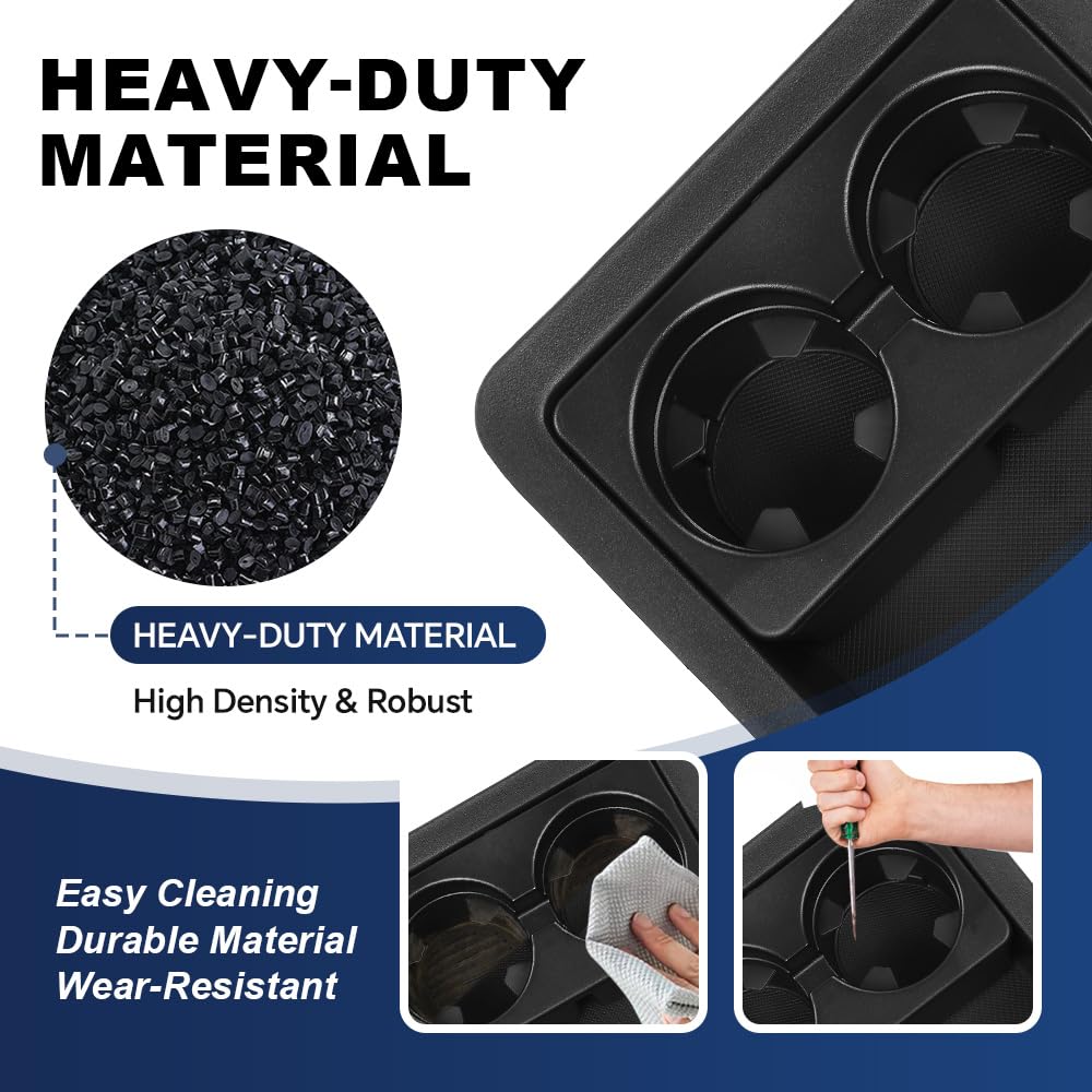 PIT66 Center Console Tray Cup Holder Bezel Fit Silverado Sierra 2007-2013