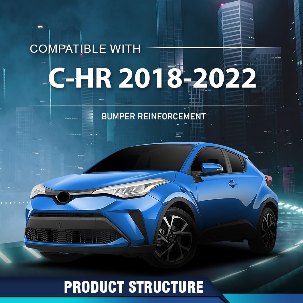 PIT66 Front Lower Bumper Face Bar Reinforcement Cross Member Compatible with Toyota C-HR 2018-2022 52132F4010, TO1007110