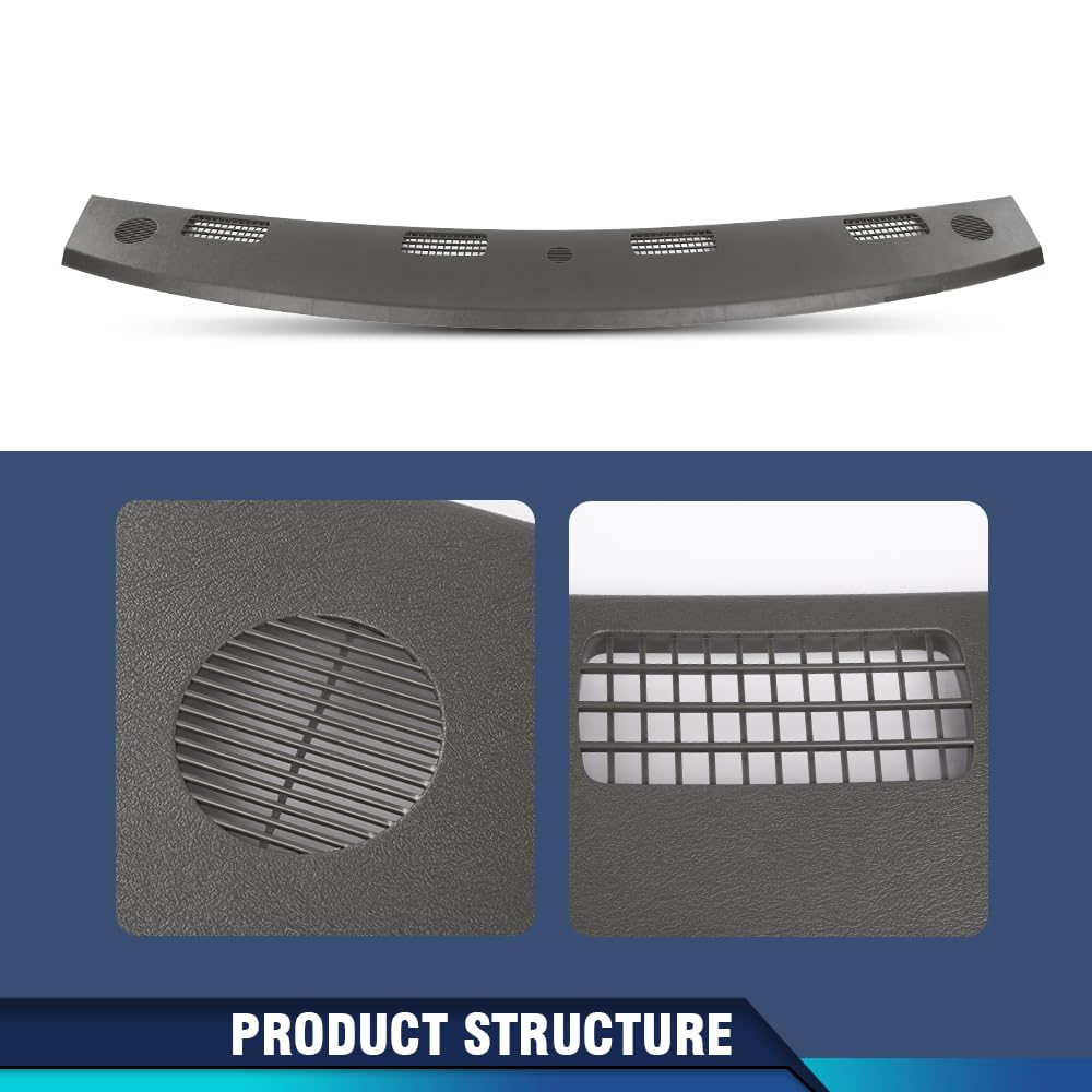 PIT66 Gray Upper Dash Cover Cap Fits Dodge Ram 1500 2500 3500 2002‑2005