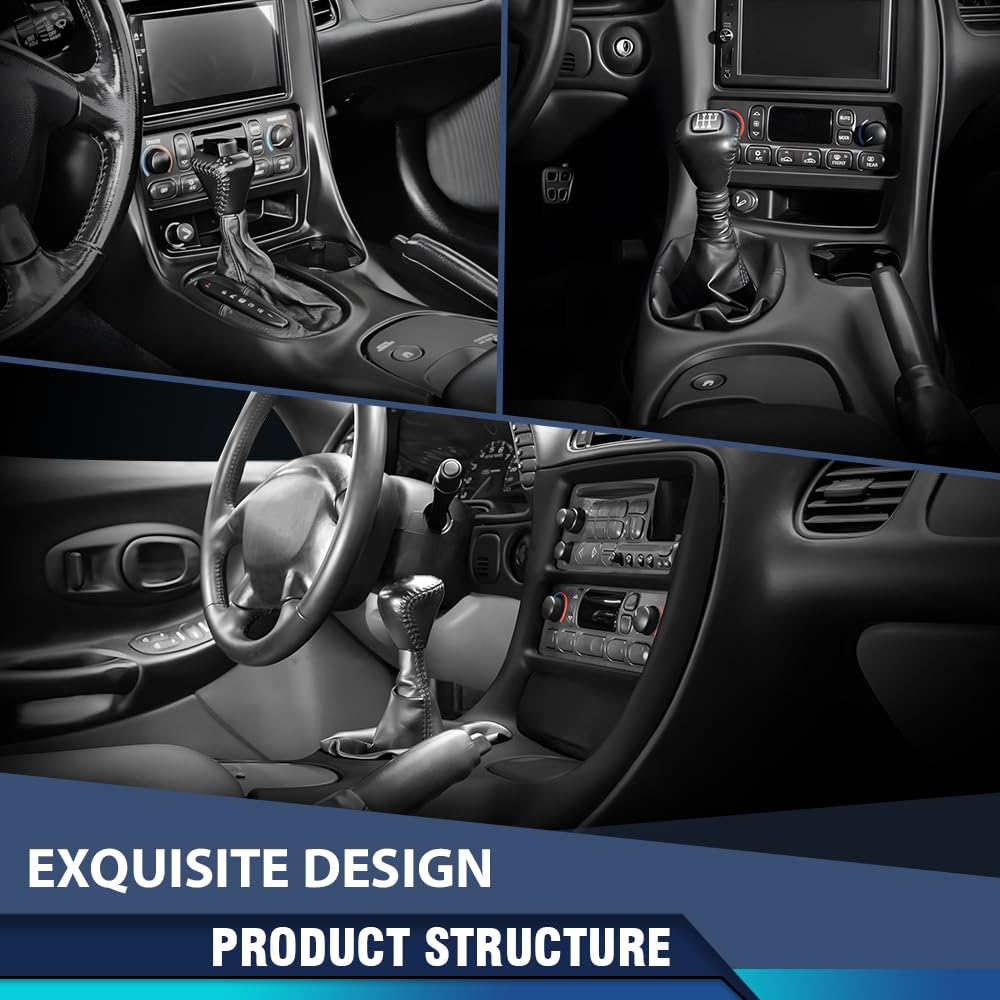 PIT66 Double Din Dash Kit Fit Chevy Corvette C5 1997-2004 Black
