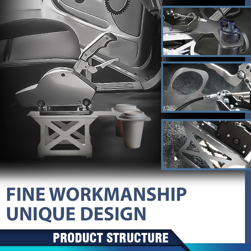 PIT66 3.5" Tall Tunnel Mount Stand Cup Holder Fit for B&M Hurst TCI Ratchet Mega Shifter Silver