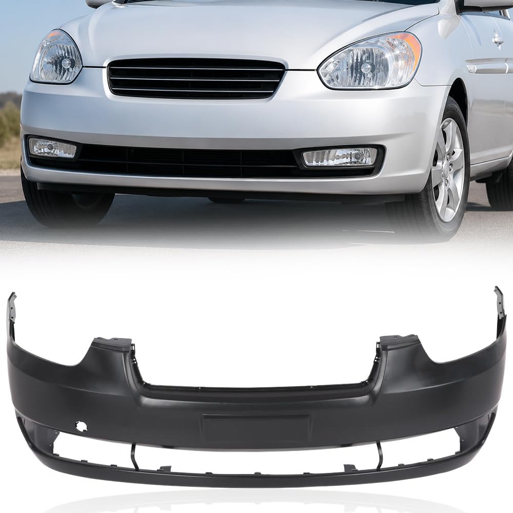 PIT66 Primed Front Bumper Cover Fit Hyundai Accent 2006-2011