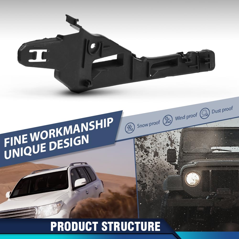 PIT66 Left ＆ Right Side Front Bumper Retainer Covers, PO1033103, PO1032103